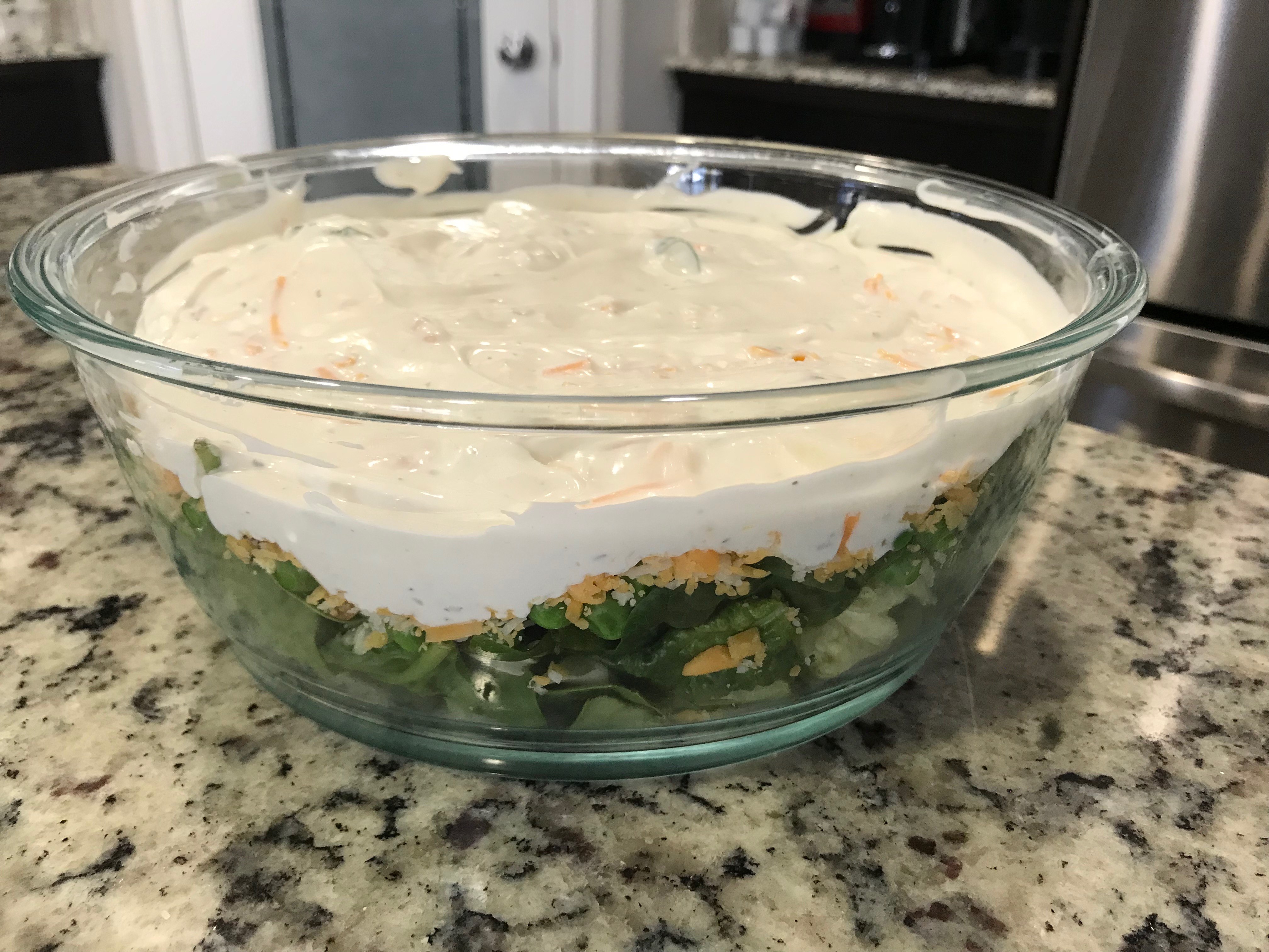 Layered Spinach Salad