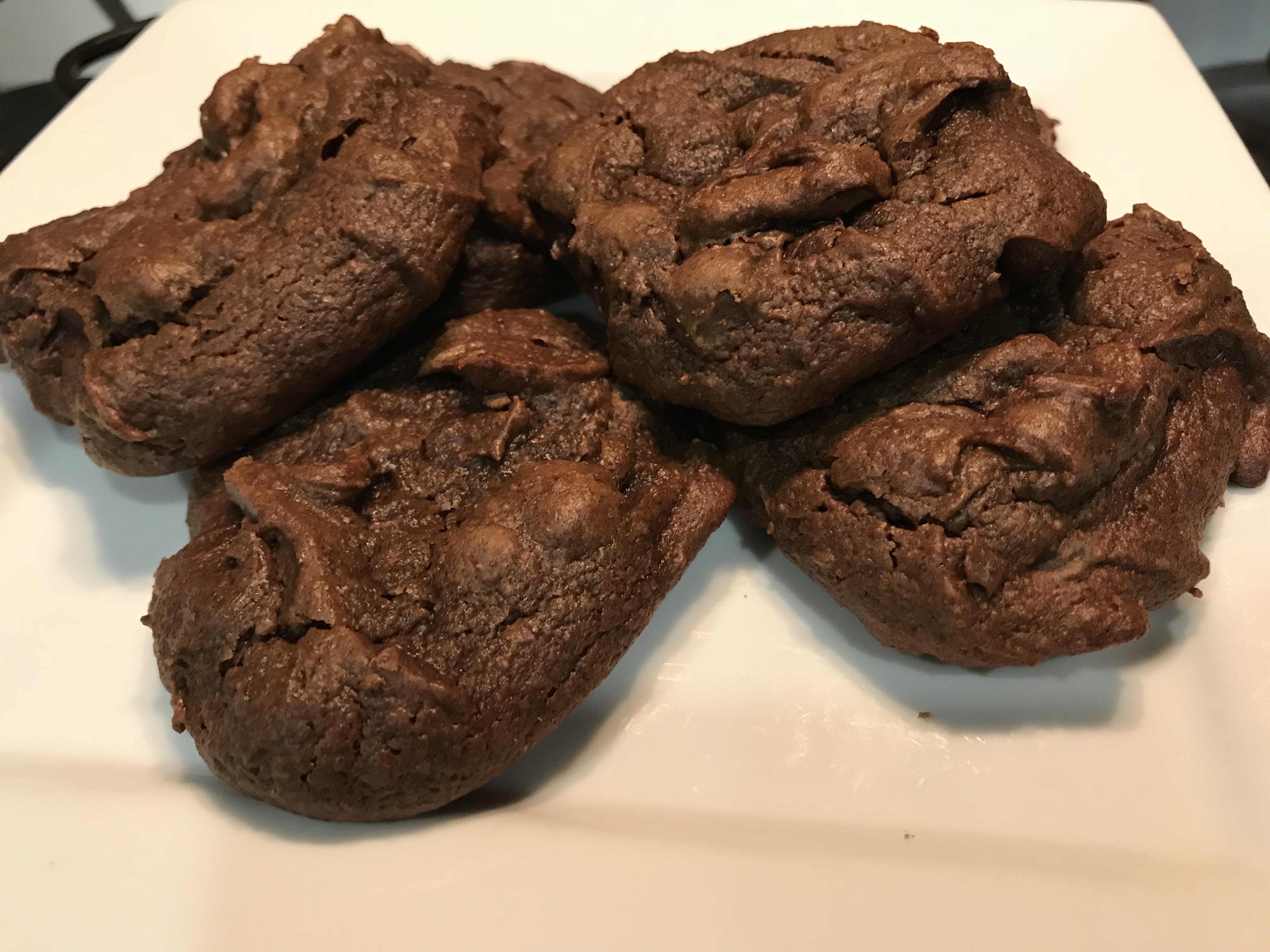 Double Chocolate Fudge Cookies